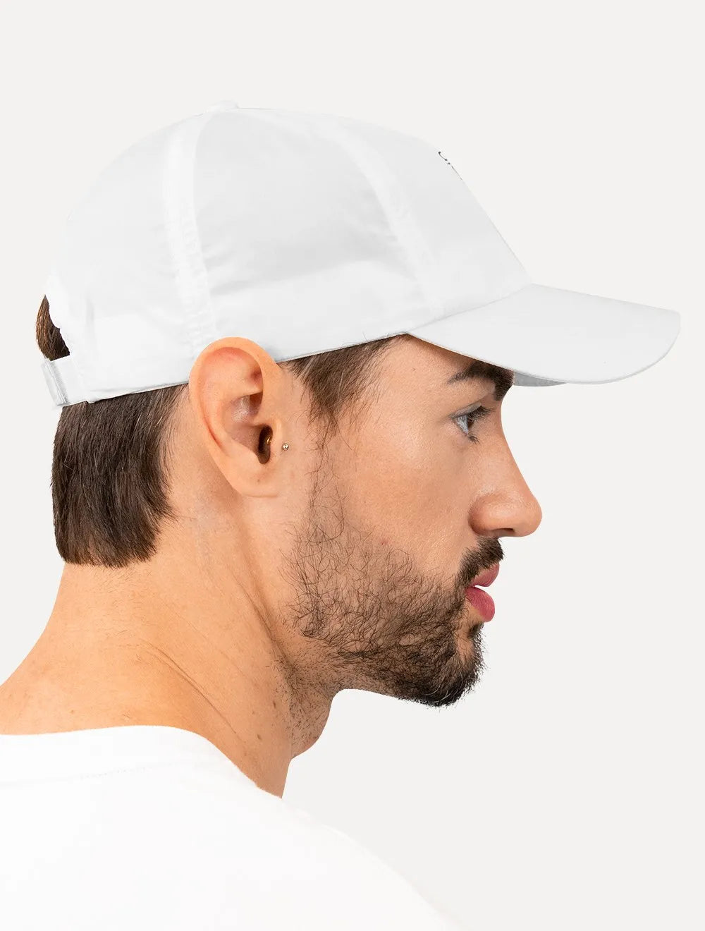 Boné Calvin Klein Masculino Swim Vertical Logo Branco