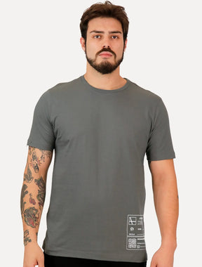 Camiseta Aramis Masculina Regular Recycle Expression Cinza