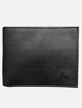 Carteira Aramis Masculina Couro Chevron Preta