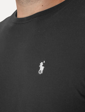Camiseta Ralph Lauren Masculina Custom Slim Fit Grey Icon Preta