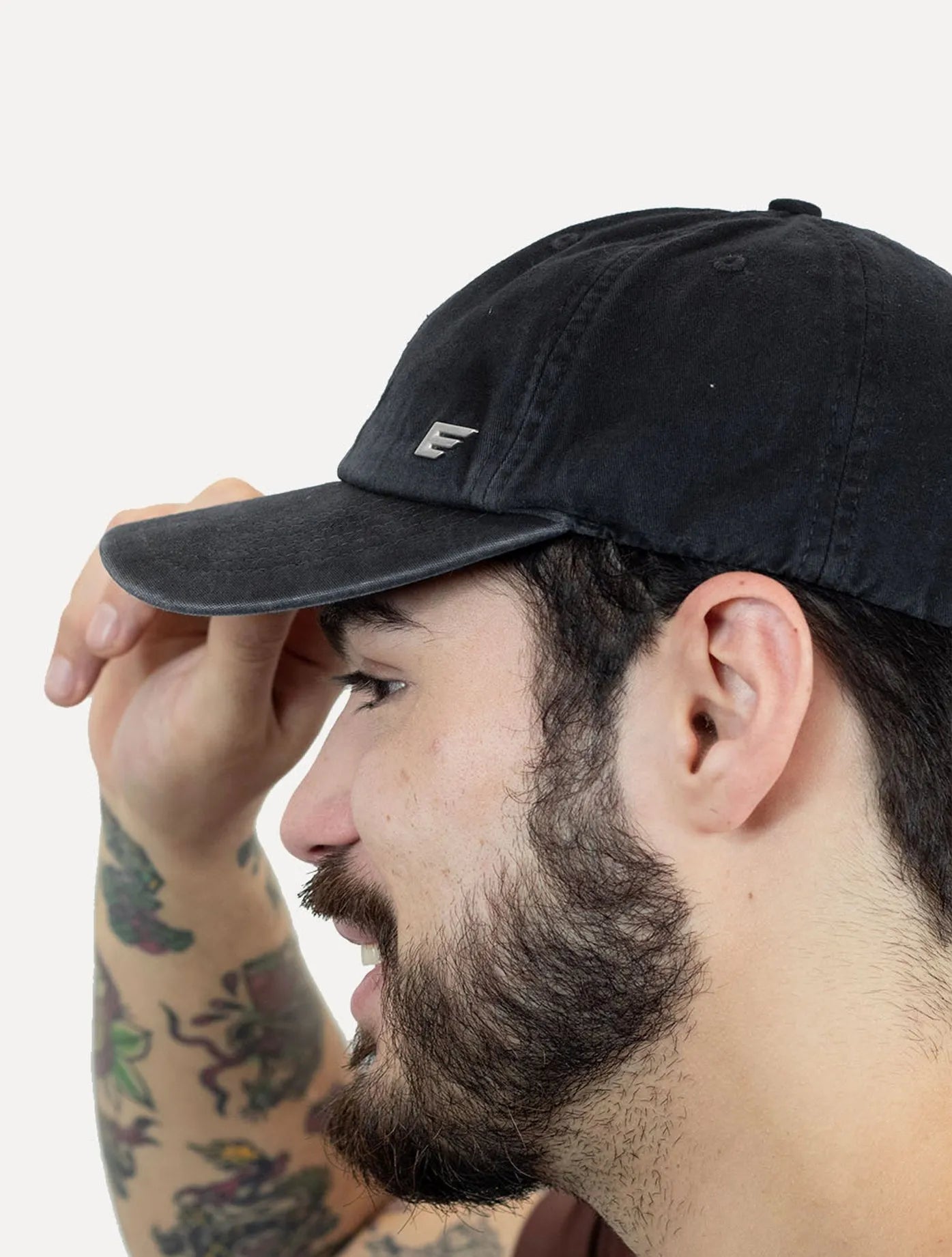 Boné Ellus Masculino Metal Logo Stoned Chumbo