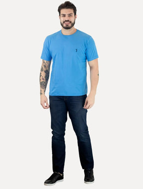 Camiseta Aleatory Masculina Navy Icon Azul Mescla