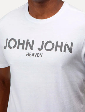 Camiseta John John Masculina Regular Eroded Heaven Branca