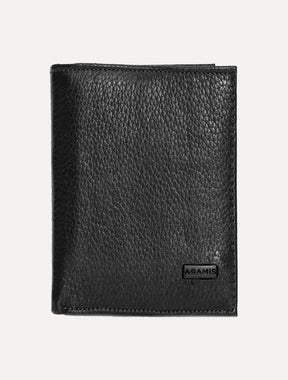 Carteira Aramis Masculina Couro Slim Floater Vertical Preto